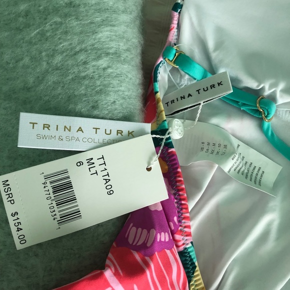 Trina Turk Terra Nostra Halter One-Piece Swimsuit - Picture 9 of 9